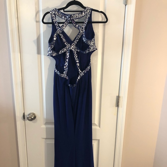 Blue Prom/Ball Dress - Picture 2 of 3